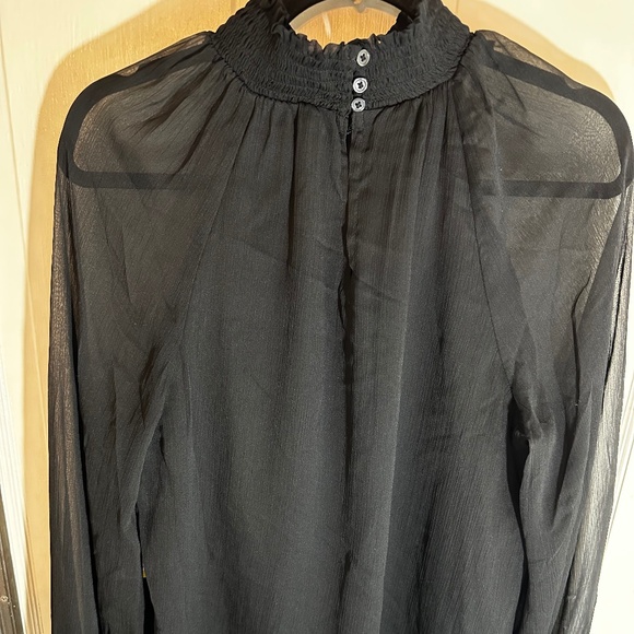 Joie limited edition, long sleeve smock necked blouse top. Med. New With Tags - Picture 2 of 10